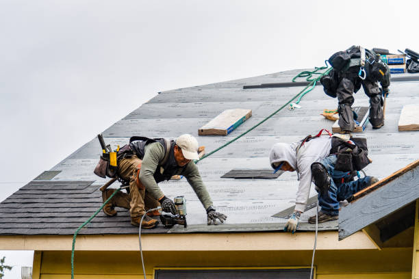 Professional Roofing technician working in Milton, NC